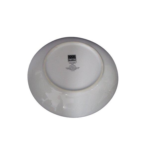 Be Merry Festive Holiday Gold 222 Fifth Small Plates Set of Four GUC - Picture 6 of 15